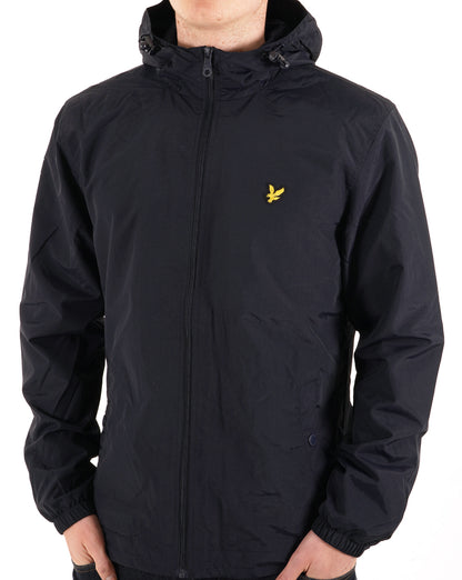 Lyle And Scott – Durchgehende Kapuzenjacke mit Reißverschluss in Marineblau