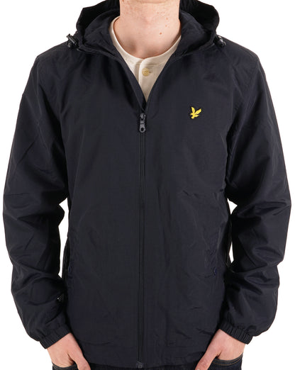 Lyle And Scott – Durchgehende Kapuzenjacke mit Reißverschluss in Marineblau