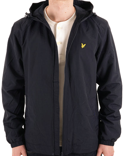 Lyle And Scott – Durchgehende Kapuzenjacke mit Reißverschluss in Marineblau