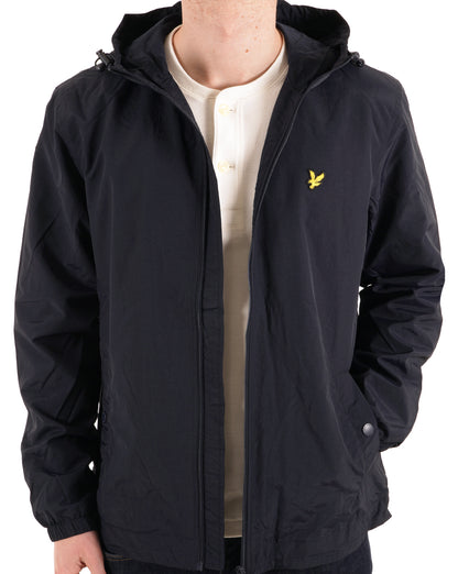Lyle And Scott – Durchgehende Kapuzenjacke mit Reißverschluss in Marineblau