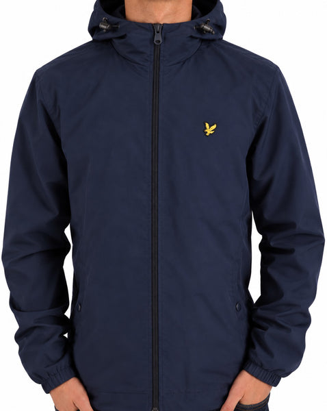 Lyle And Scott – Durchgehende Kapuzenjacke mit Reißverschluss in Marineblau