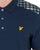 Lyle & Scott Check Panelled Polo Dark Navy