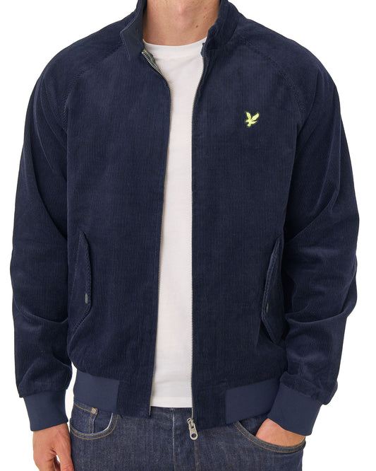 Lyle And Scott Lyle & Scott Corduroy Harrington Jacket Dark Navy