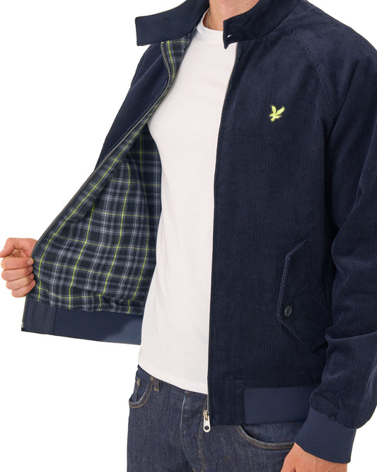 Lyle And Scott Lyle & Scott Corduroy Harrington Jacket Dark Navy