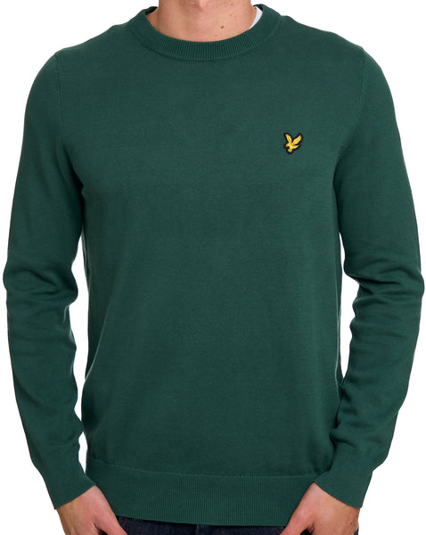 Lyle & Scott Baumwollpullover mit Rundhalsausschnitt, Everglades