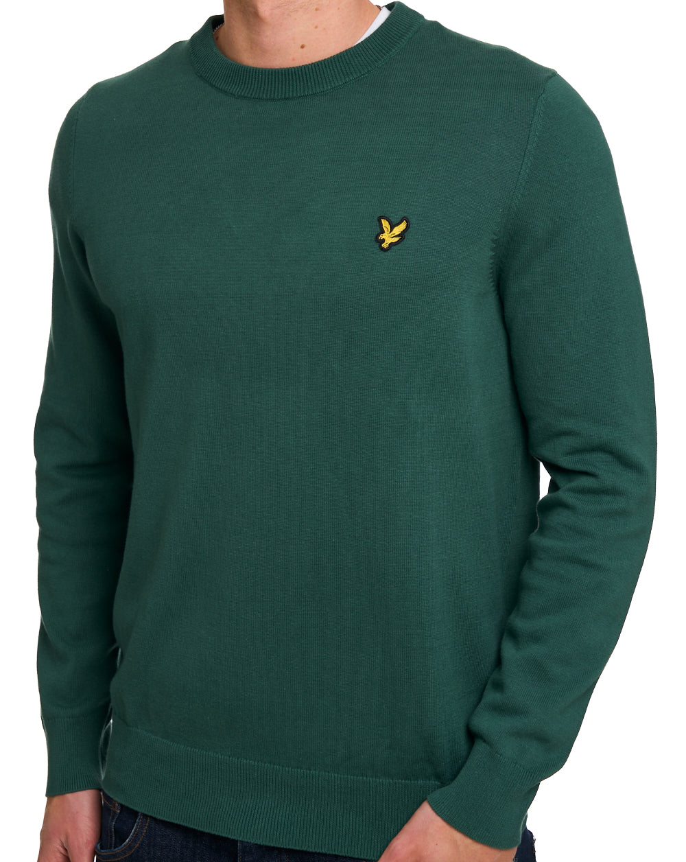 Lyle & Scott Baumwollpullover mit Rundhalsausschnitt, Everglades