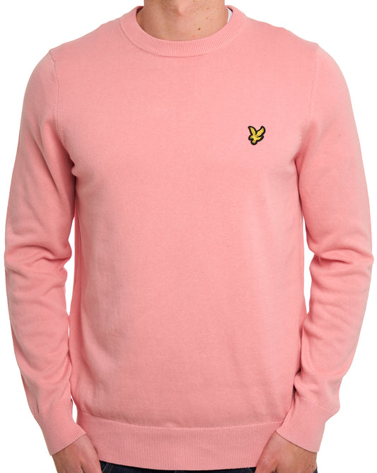 Lyle And Scott Lyle & Scott Baumwollpullover mit Rundhalsausschnitt, Rosa