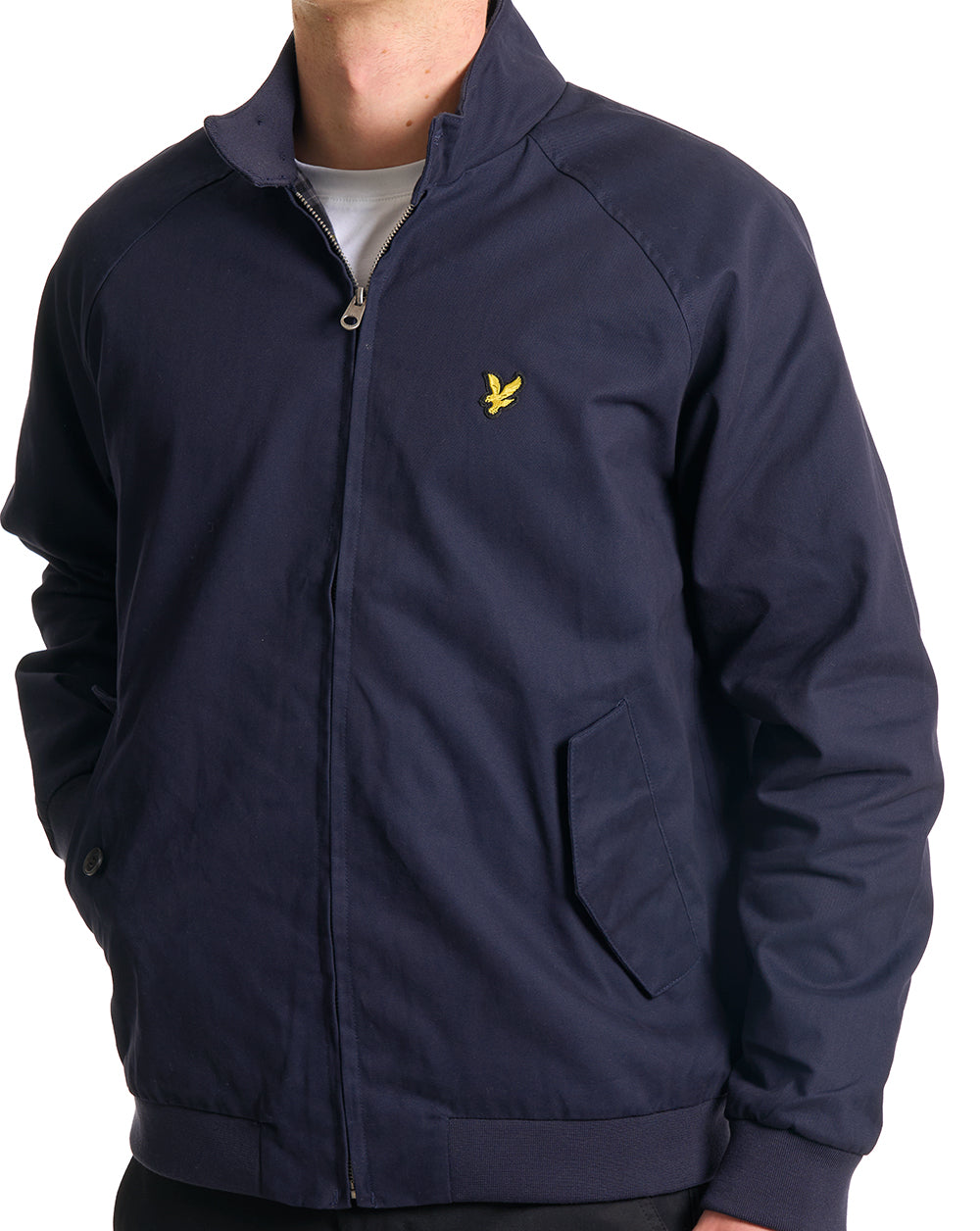 Lyle & Scott Cotton Harrington Jacket Dark Navy
