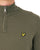 Lyle & Scott Cotton Merino 1/4 Zip Khaki Ash