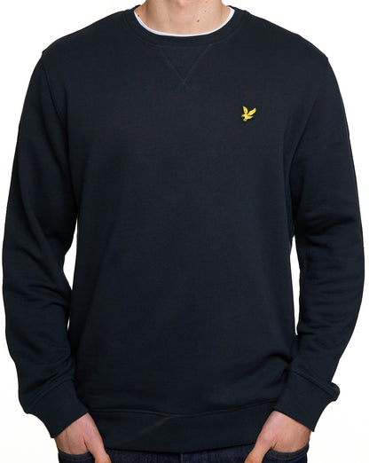 Lyle & Scott Sweatshirt mit Rundhalsausschnitt, Dunkelblau