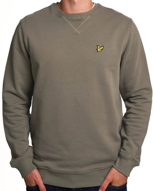 Lyle And Scott Lyle & Scott Crew Neck Sweatshirt Khaki Ash
