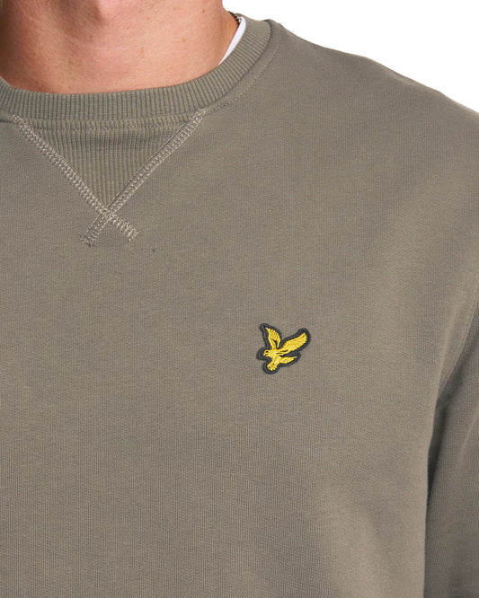 Lyle And Scott Lyle & Scott Crew Neck Sweatshirt Khaki Ash