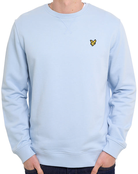 Lyle & Scott Sweatshirt mit Rundhalsausschnitt, Opalblau