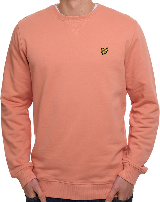 Lyle & Scott Sweatshirt mit Rundhalsausschnitt, Terrakotta