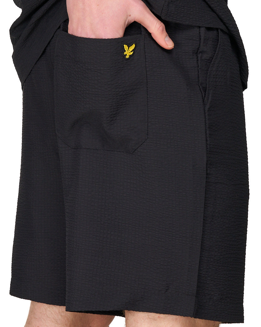 Lyle & Scott Crinkle Resort Short Jet Black