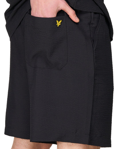 Lyle & Scott Crinkle Resort Short Jet Black