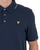 Lyle & Scott Poloshirt mit feinen Farbtupfern, Dunkelblau