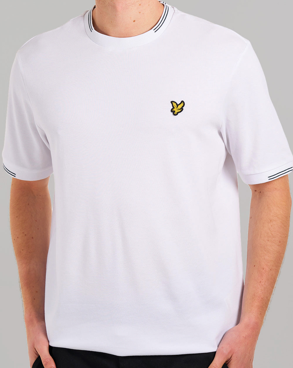 Lyle & Scott Fine Tipped T-Shirt Weiß