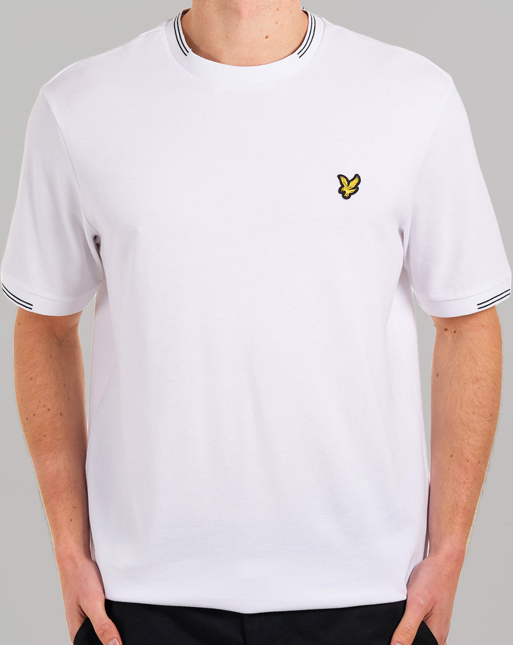 Lyle & Scott Fine Tipped T-Shirt Weiß