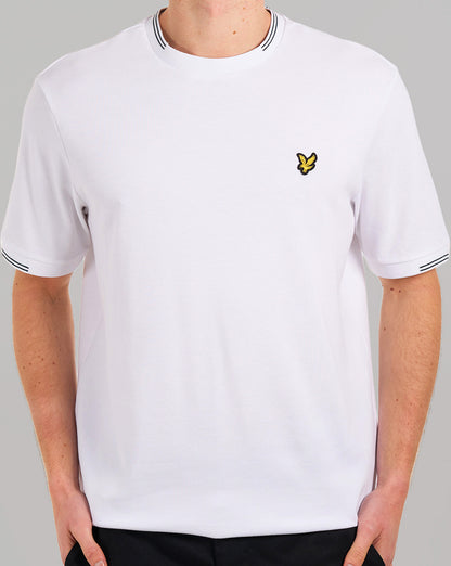 Lyle & Scott Fine Tipped T-Shirt Weiß