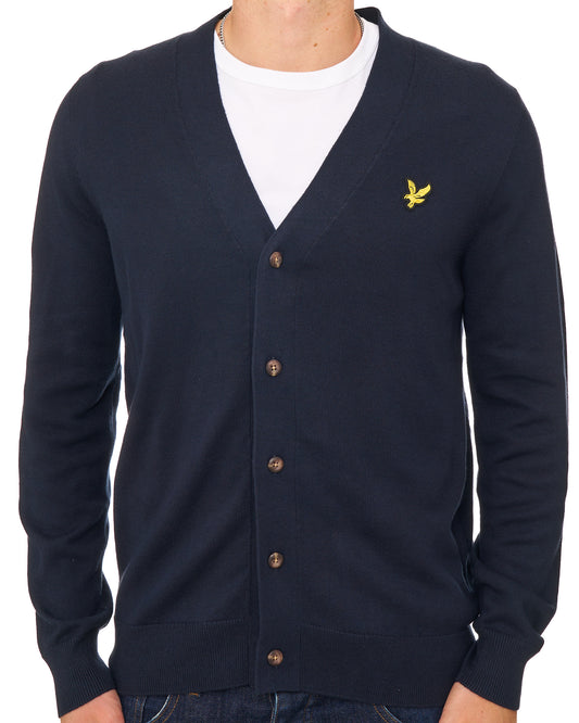 Lyle And Scott Lyle & Scott Knitted Classic Cardigan Dark Navy