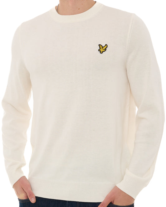Lyle And Scott Lyle & Scott Knitted Crew Neck Jumper Cream