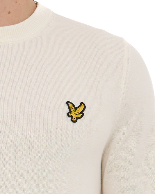 Lyle And Scott Lyle & Scott Knitted Crew Neck Jumper Cream