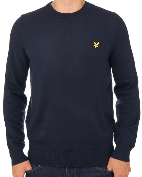 Lyle & Scott Knitted Crew Neck Jumper Dark Navy