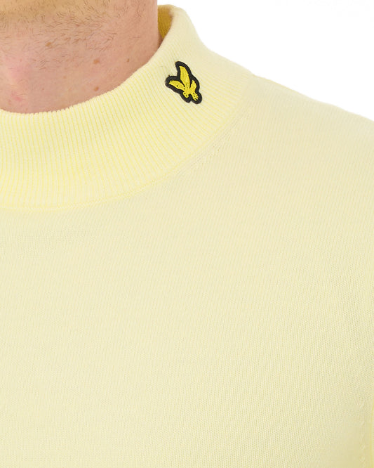 Lyle And Scott Lyle & Scott Knitted Turtle Neck Jumper Light Yellow