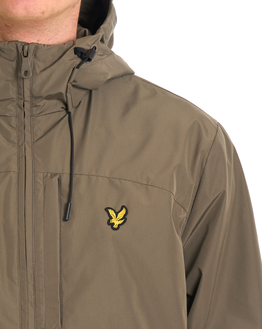 Lyle & Scott Leichte Kapuzenjacke Khaki Ash