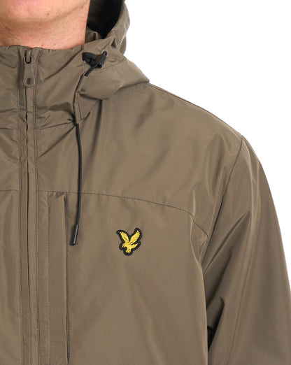 Lyle & Scott Leichte Kapuzenjacke Khaki Ash