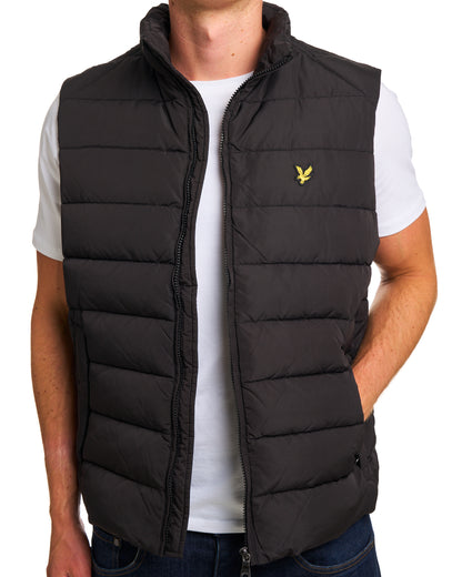 Lyle & Scott Quilted Gilet Jet Black