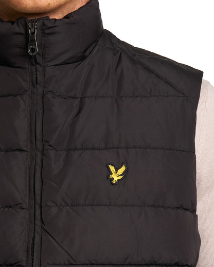 Lyle & Scott Quilted Gilet Jet Black