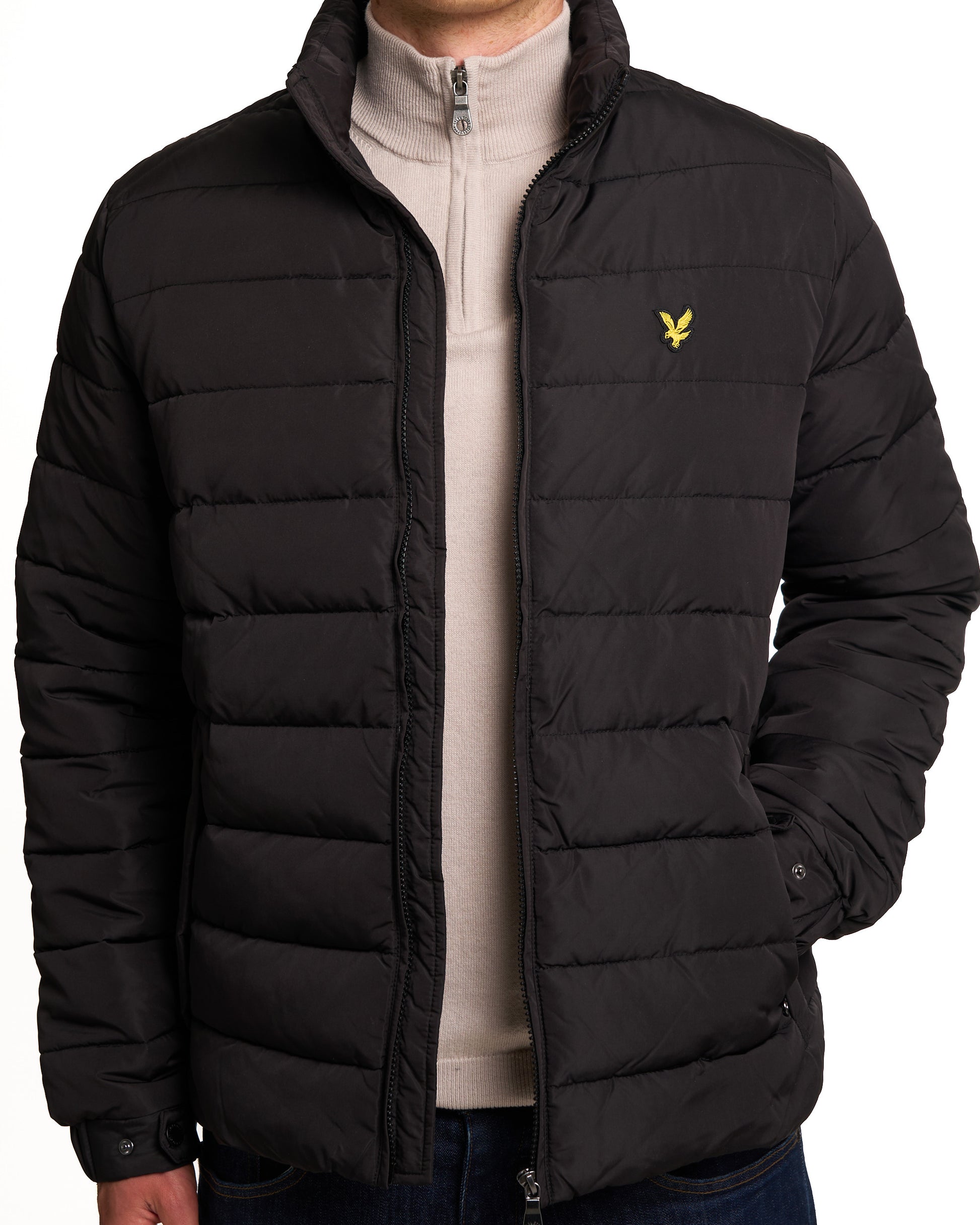 Lyle & Scott Quilted Jacket Jet Black