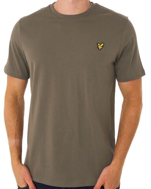 Lyle And Scott Lyle & Scott T Shirt Khaki Ash