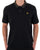 Lyle & Scott Poloshirt mit Tartankragen, Tiefschwarz