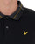 Lyle & Scott Poloshirt mit Tartankragen, Tiefschwarz