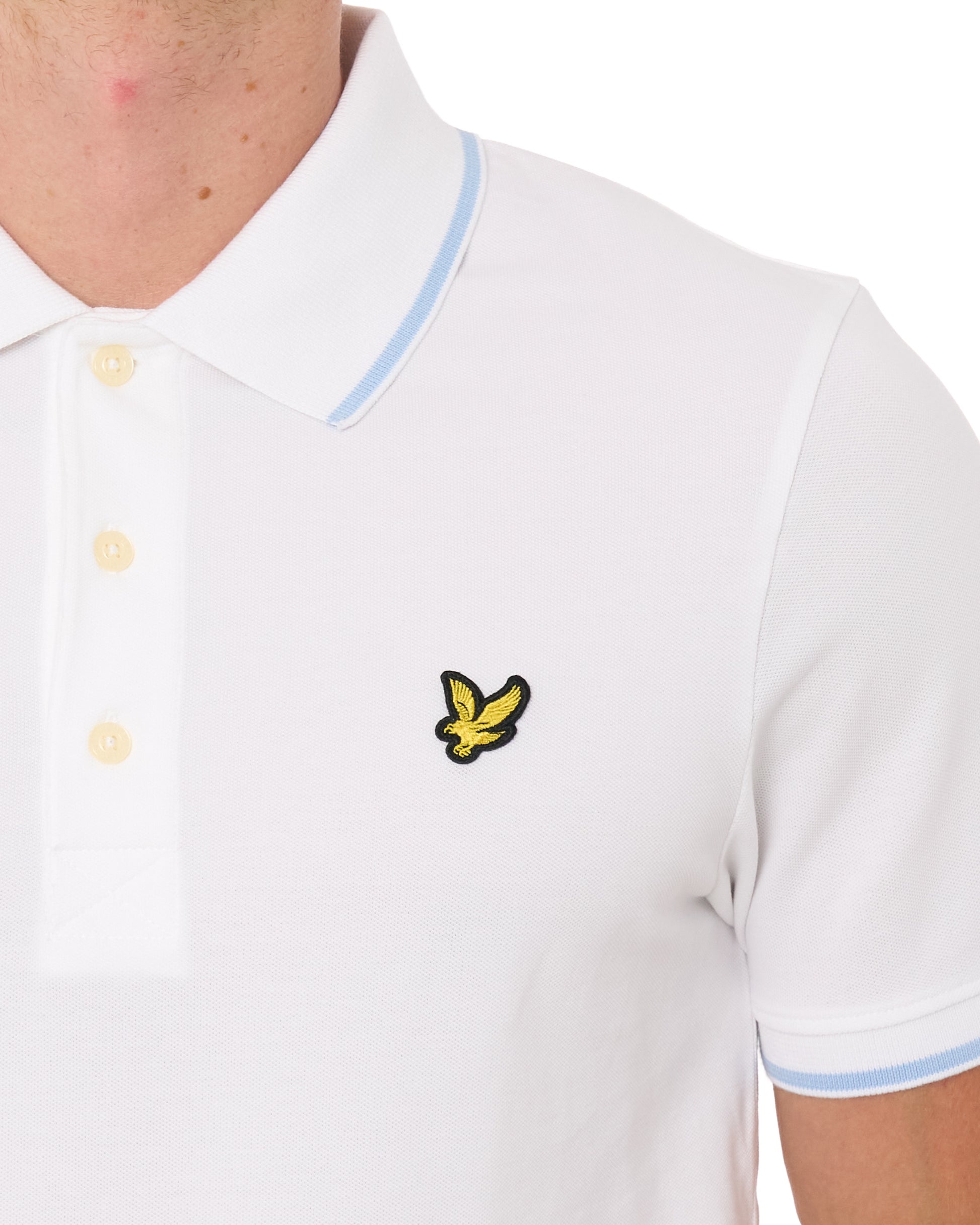 Lyle & Scott Tipped Polo Shirt White