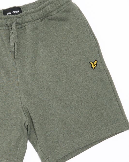 Lyle And Scott Lyle & Scott Tri Marl Sweat Shorts Khaki Green