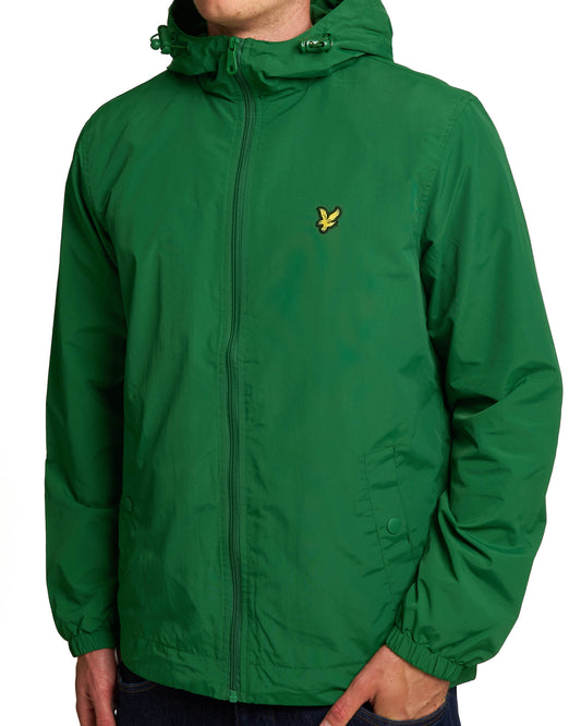 Lyle And Scott Lyle & Scott Zip Through Hooded Jacket Clover Green