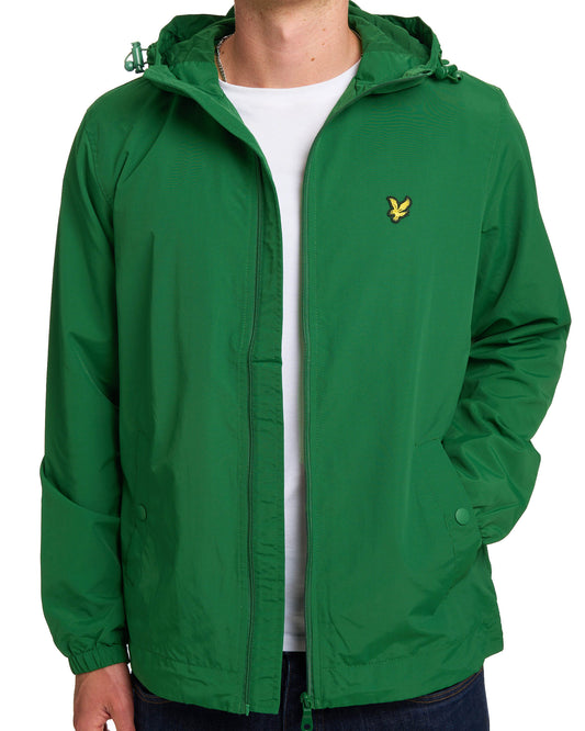 Lyle And Scott Lyle & Scott Zip Through Hooded Jacket Clover Green