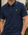 Lyle & Scott Poloshirt mit feinen Farbtupfern, Dunkelblau