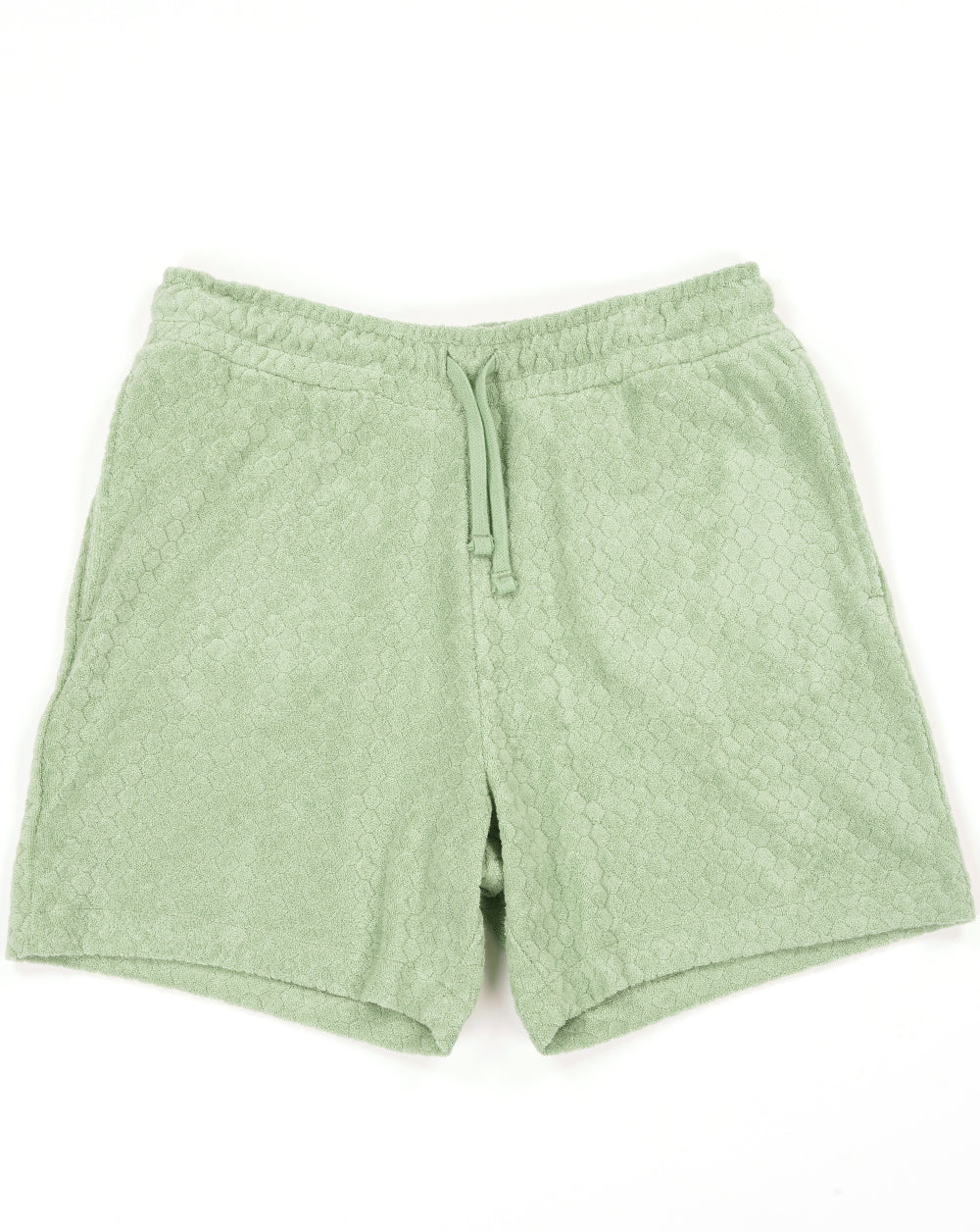 Lyle & Scott Honeycomb Towelling Shorts Sage Green