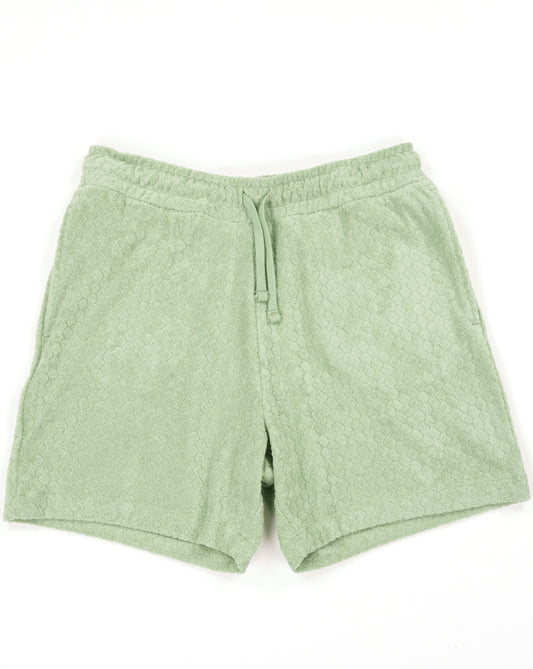 Lyle And Scott Lyle & Scott Honeycomb Frottee-Shorts, Salbeigrün
