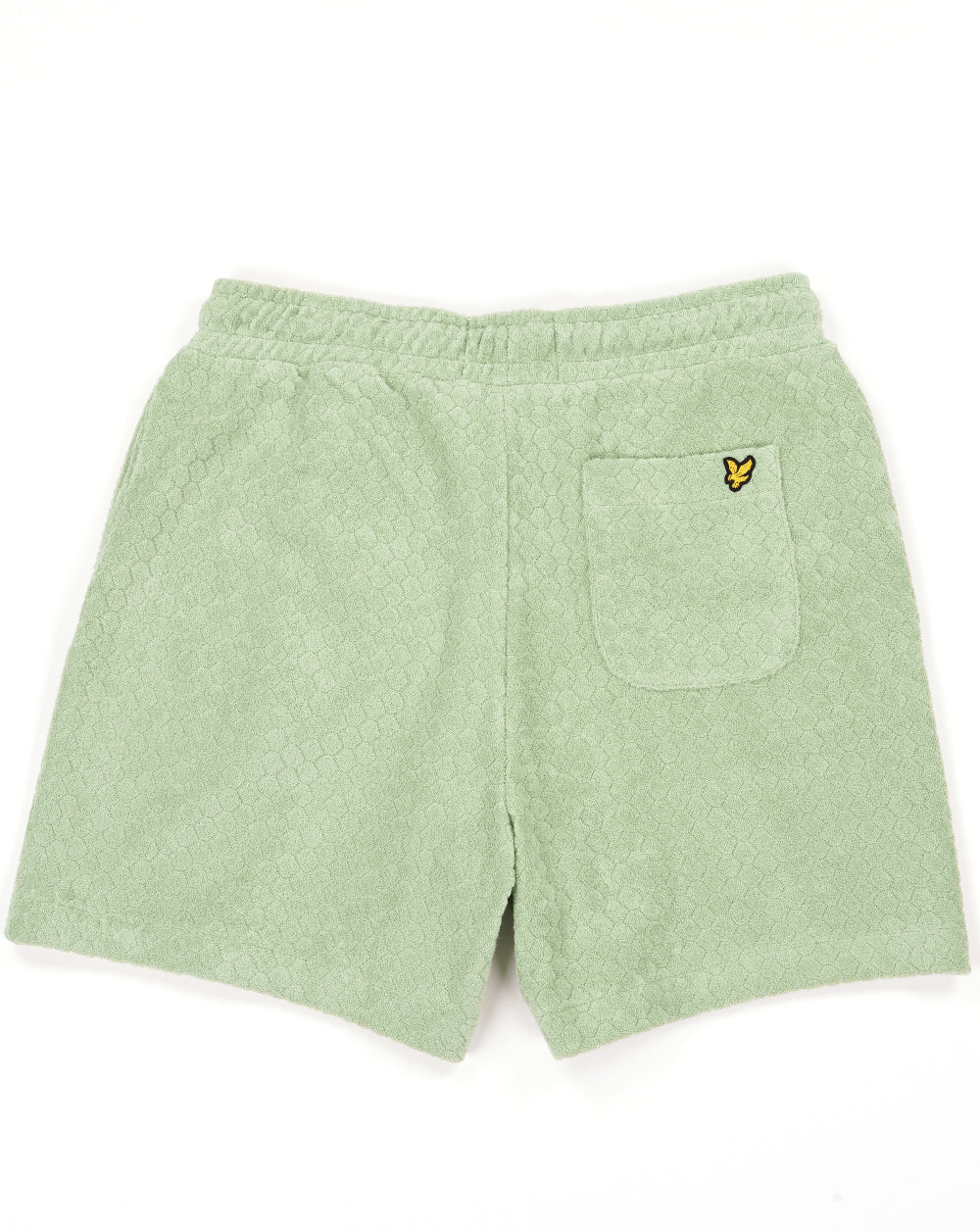 Lyle & Scott Honeycomb Frottee-Shorts, Salbeigrün