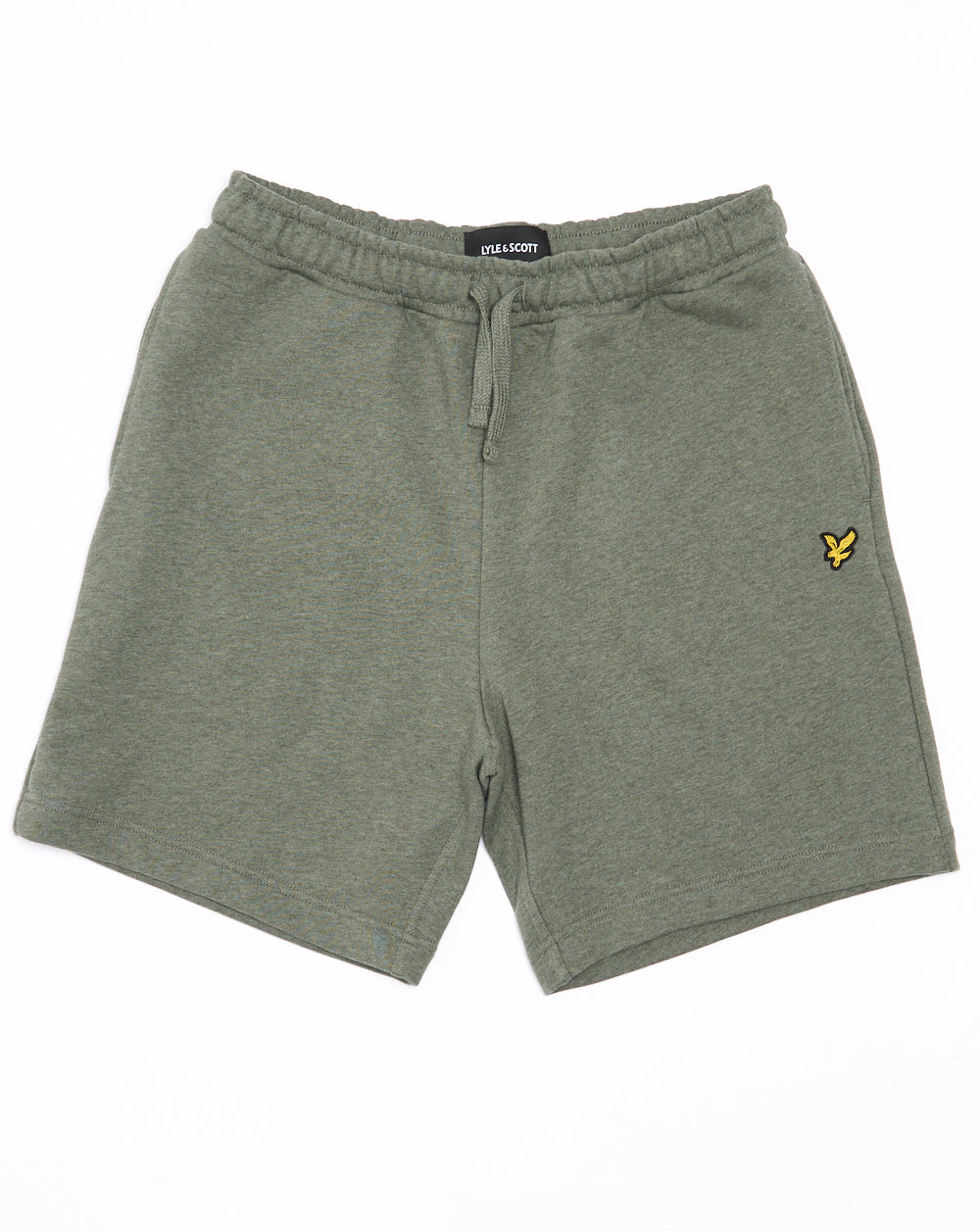 Lyle & Scott Tri Marl Sweat Shorts Khaki Green