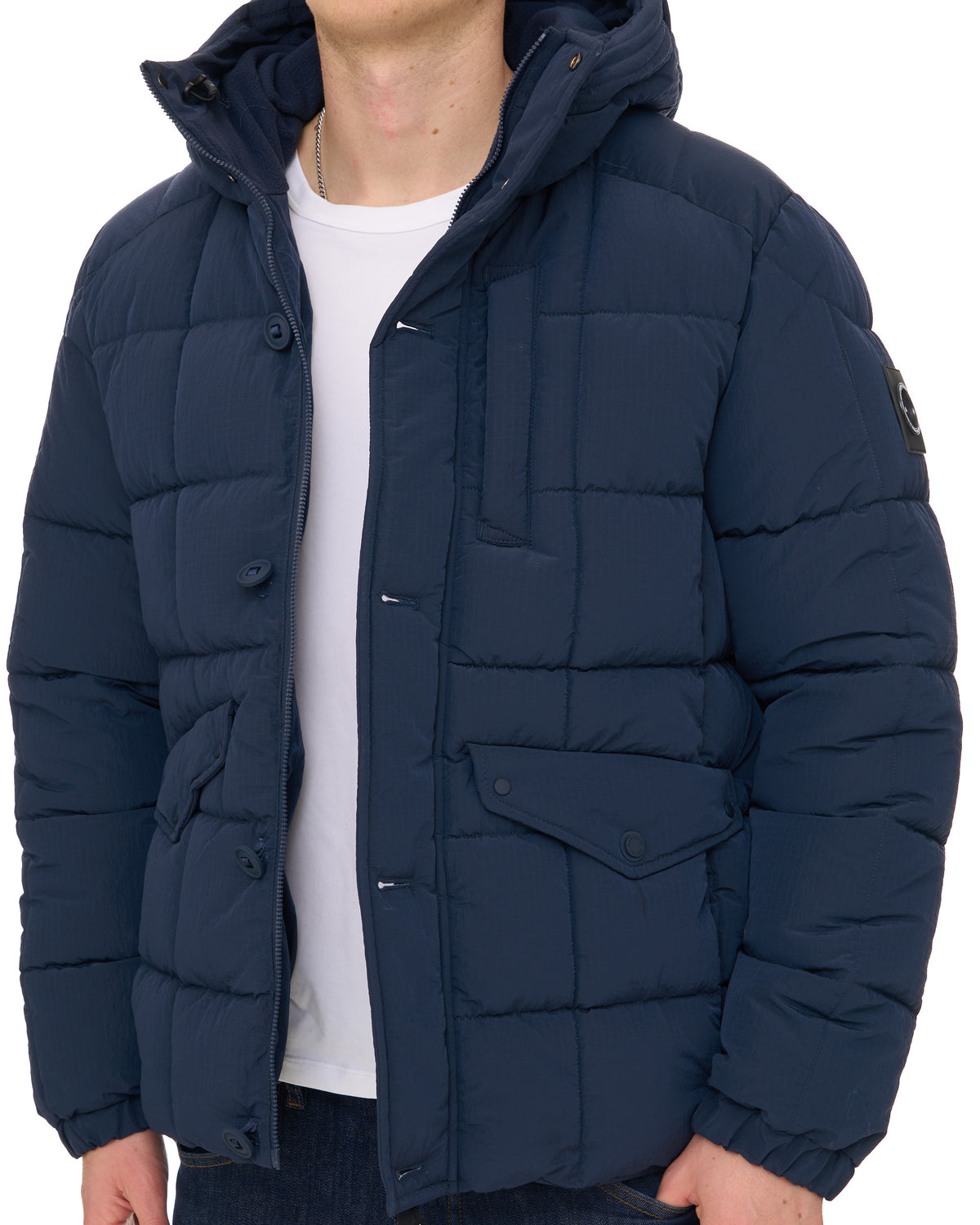 Marshall Artist Coniston Bubble Jacket Navy