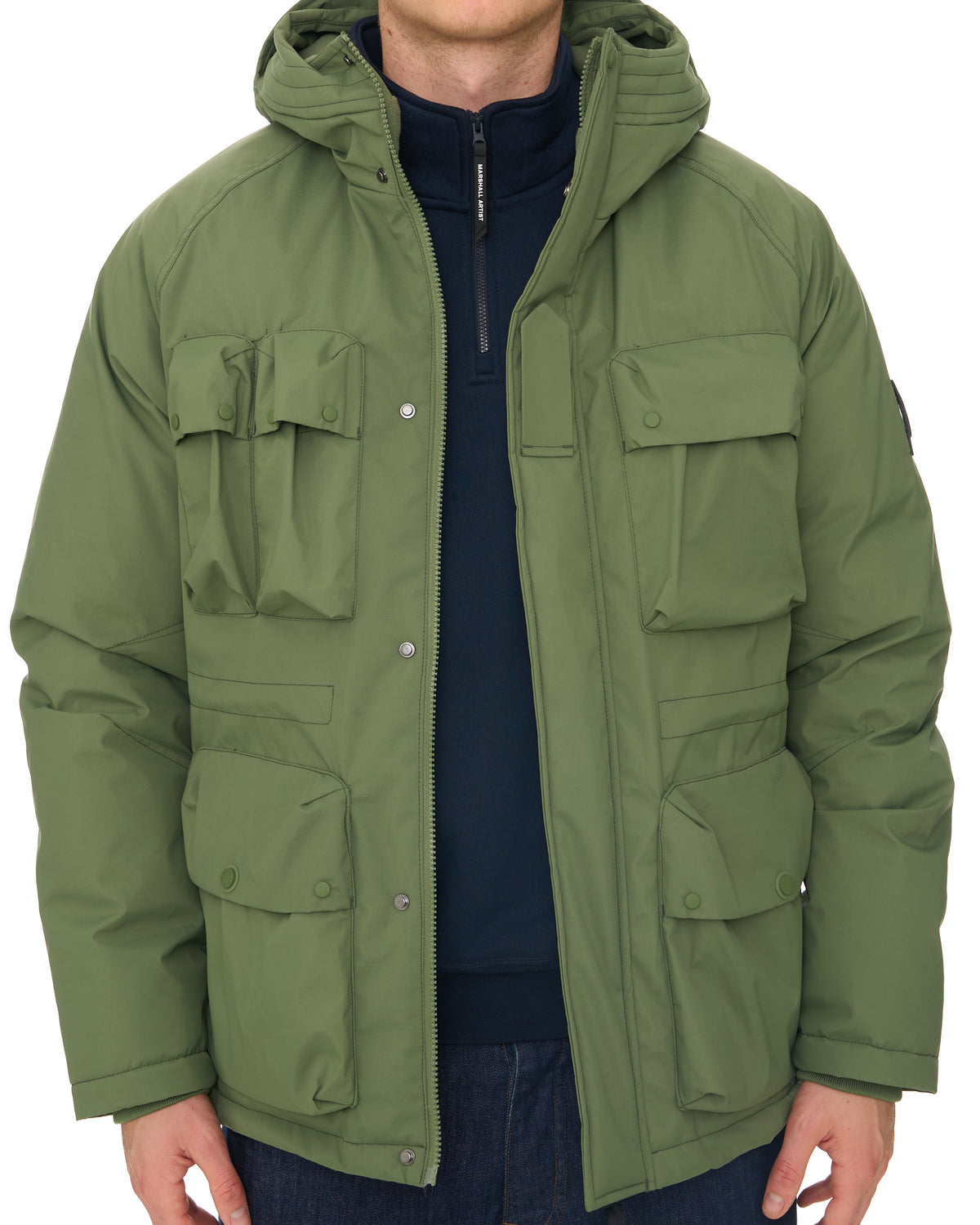 Marshall Artist Hawksley Parka Khaki Green