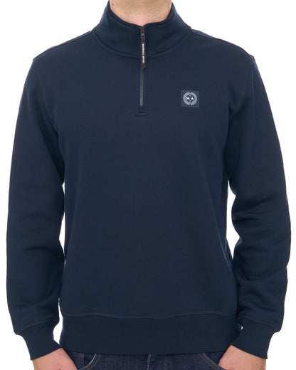 Marshall Artist Marchio 1/4 Zip Sweat Navy