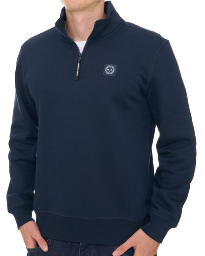 Marshall Artist Marchio 1/4 Zip Sweat Navy